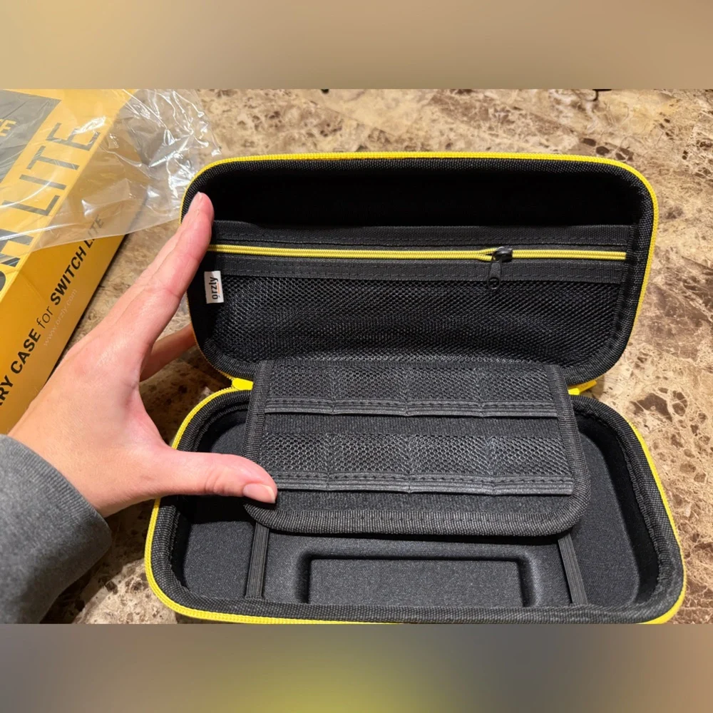 Switch Lite Carry Case - Black and Yellow
